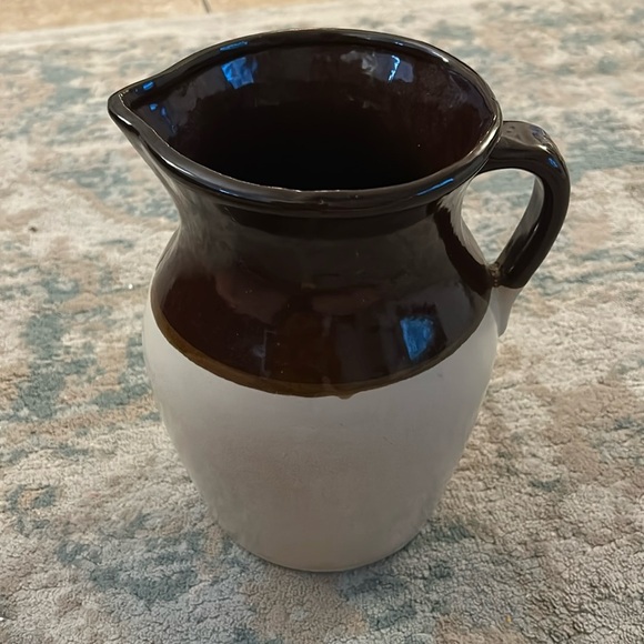 Vintage Stoneware Pitcher large size 10 in tall - Picture 1 of 9